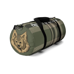 Military Green Pom Head Duffle Bag